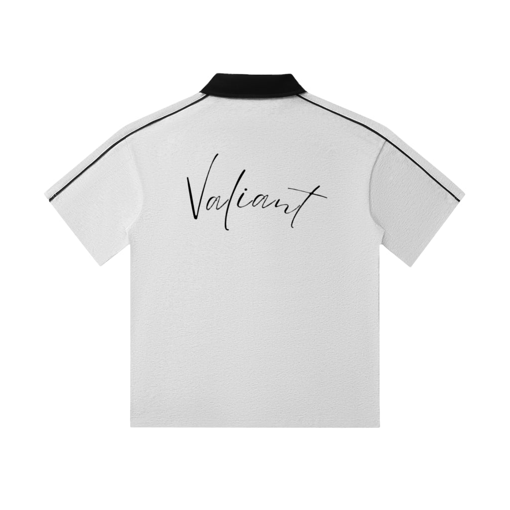 Black Print Victory Polo