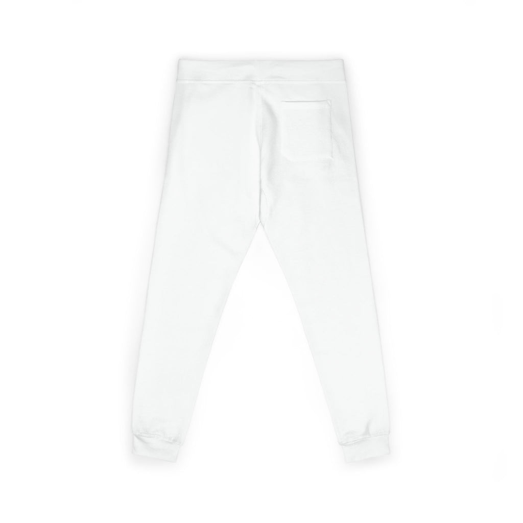 Embroidered 'Tuff Mode' Fleece Sweatpants — White Cozy Joggers