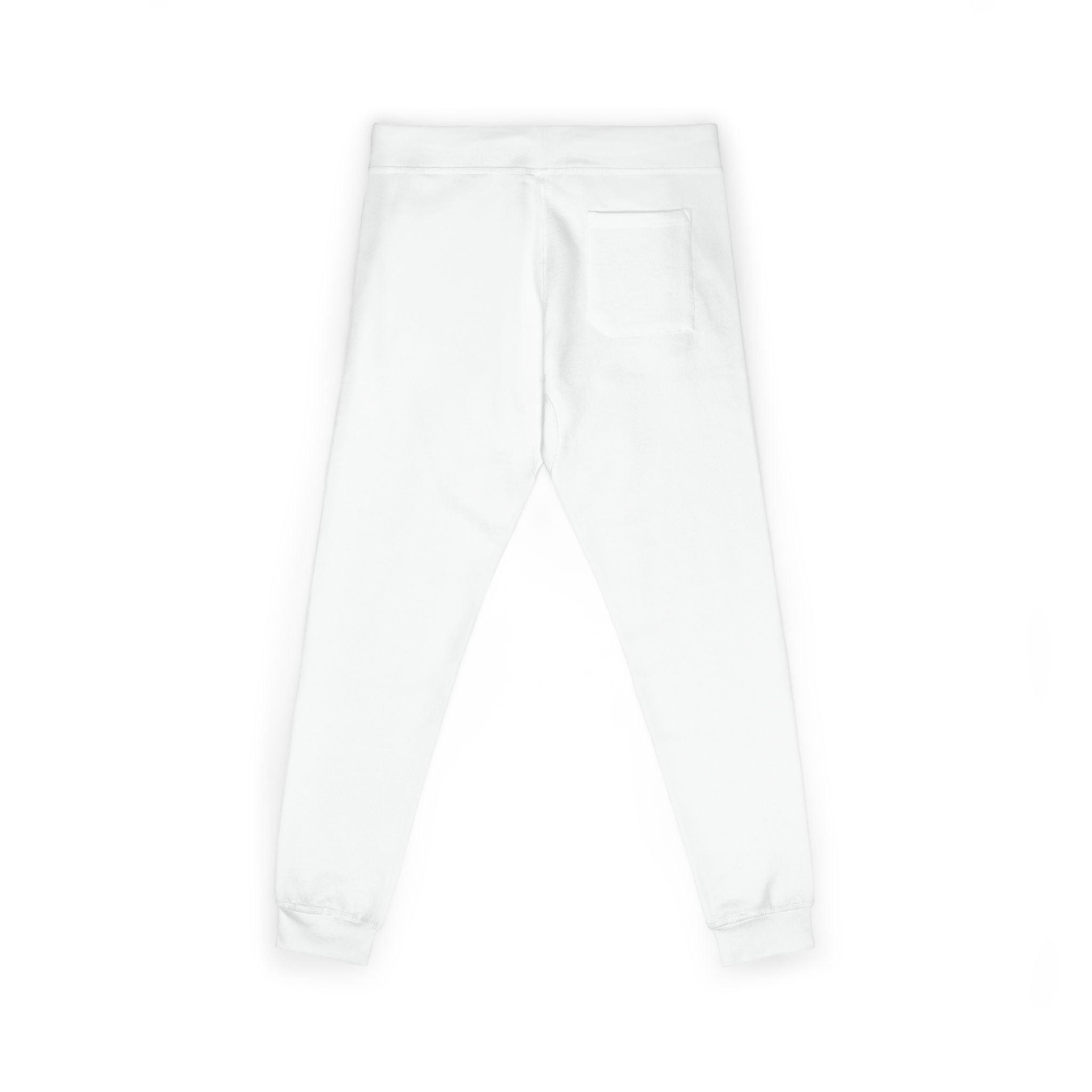 Embroidered 'Tuff Mode' Fleece Sweatpants — White Cozy Joggers
