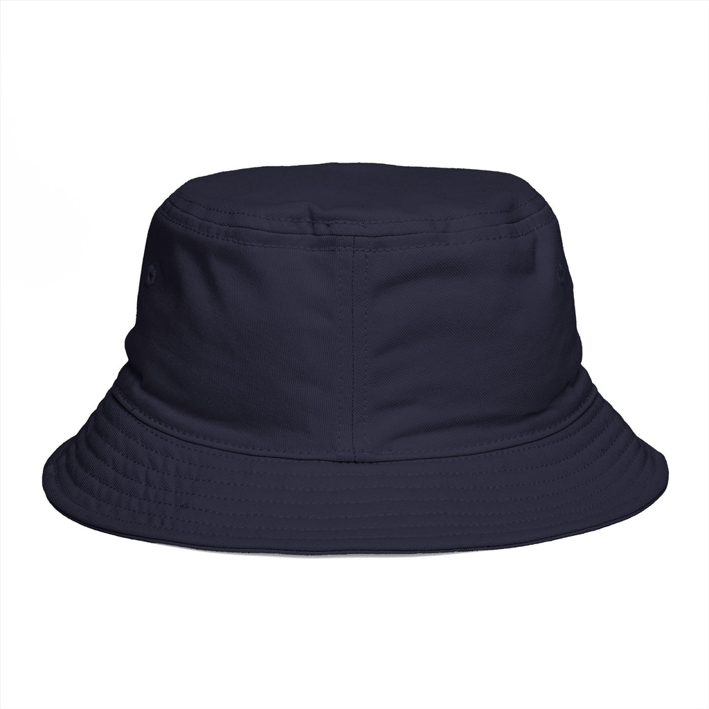 Valiant Script Bucket Hat — Black Casual Sun Hat with 'Valiant' Handwritten Logo