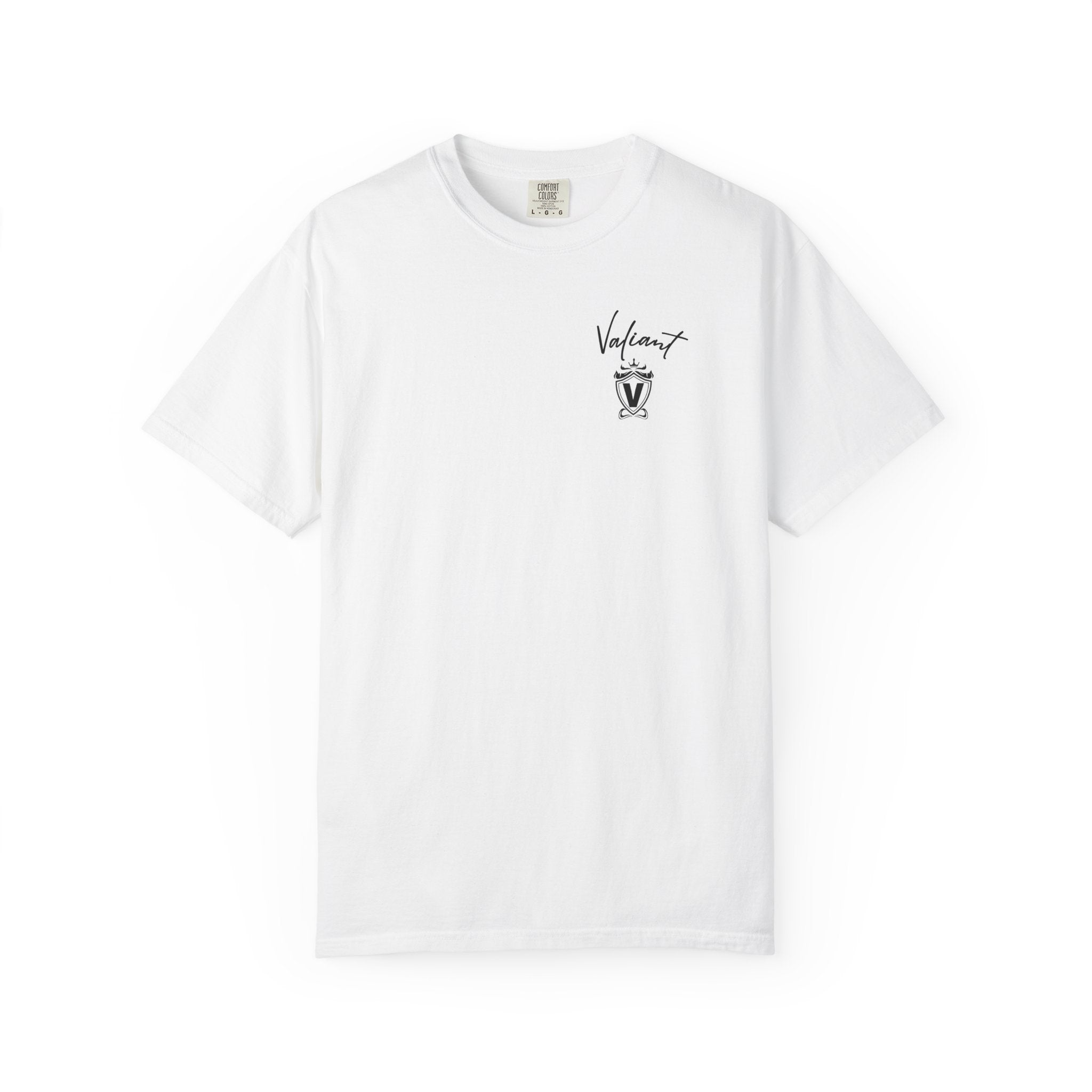 Vagrant Script Logo T-Shirt — Minimal Chest Print Cotton Tee
