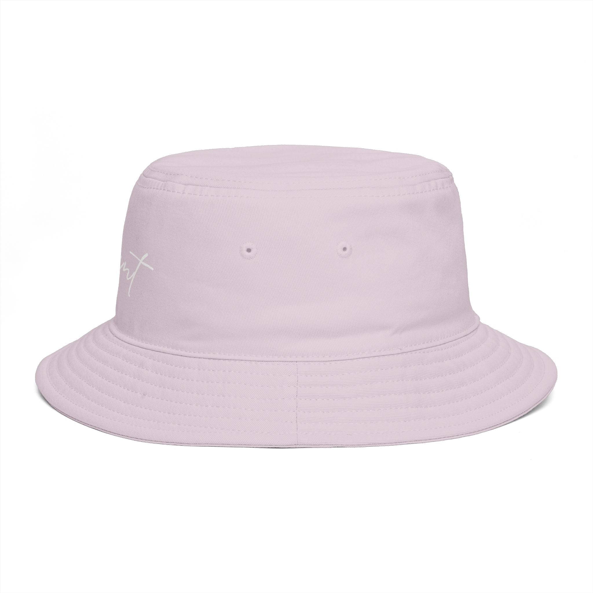 Valiant Script Bucket Hat — Black Casual Sun Hat with 'Valiant' Handwritten Logo