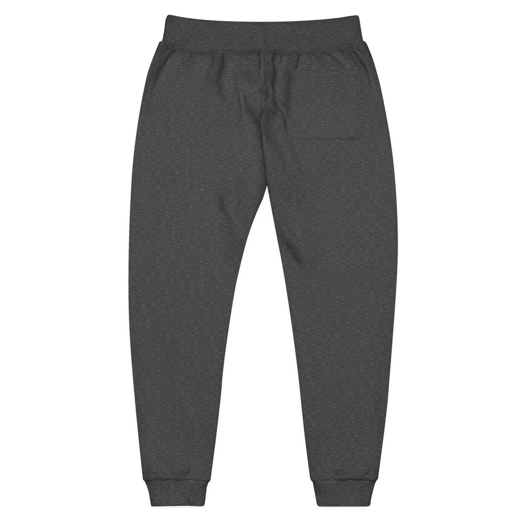 Embroidered 'Tuff Mode' Fleece Sweatpants — White Cozy Joggers