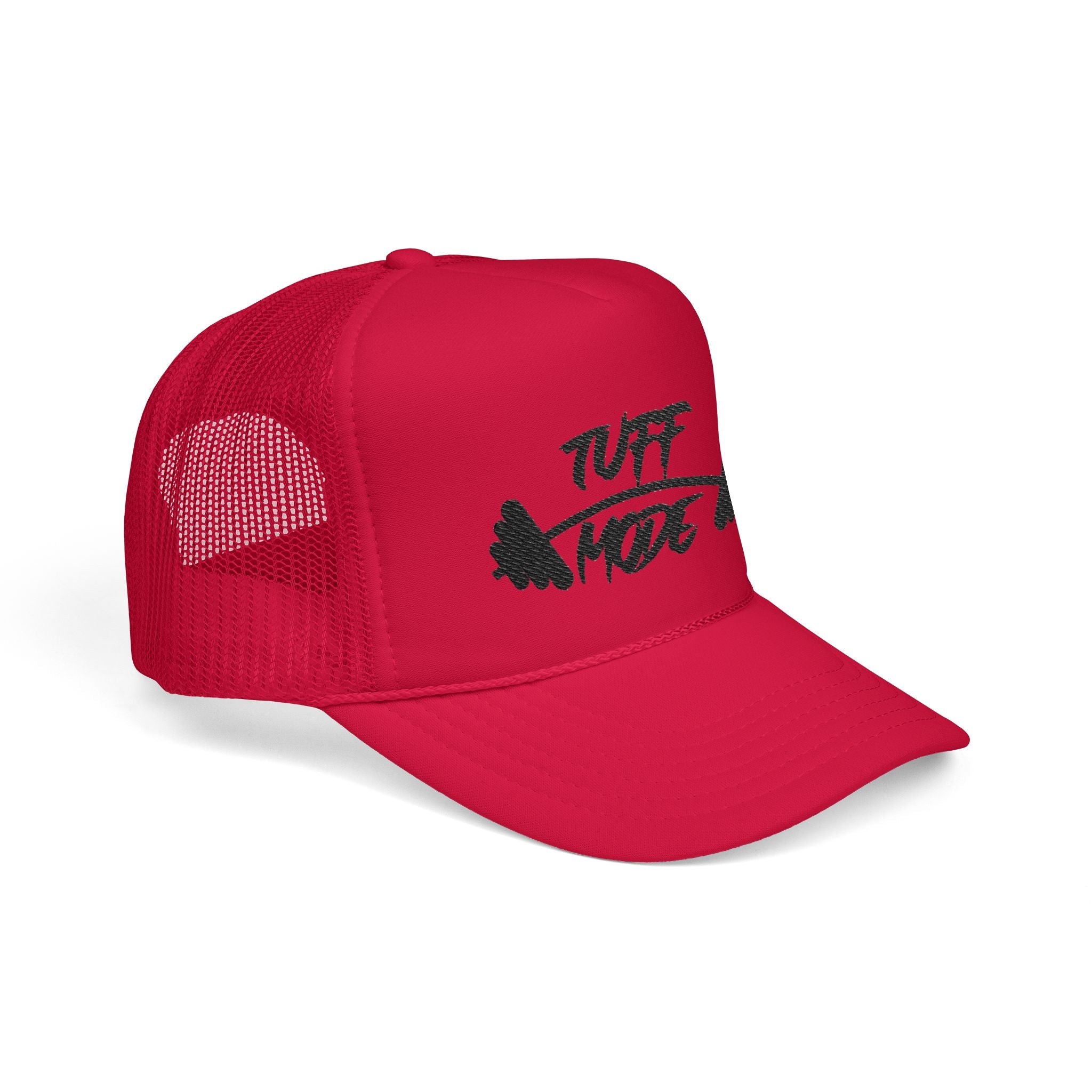 Tuff Mode Trucker Hat – Weightlifting Barbell Foam Mesh Cap
