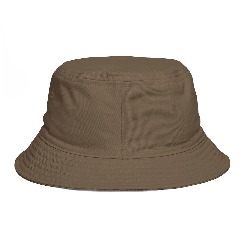 Valiant Script Bucket Hat — Black Casual Sun Hat with 'Valiant' Handwritten Logo