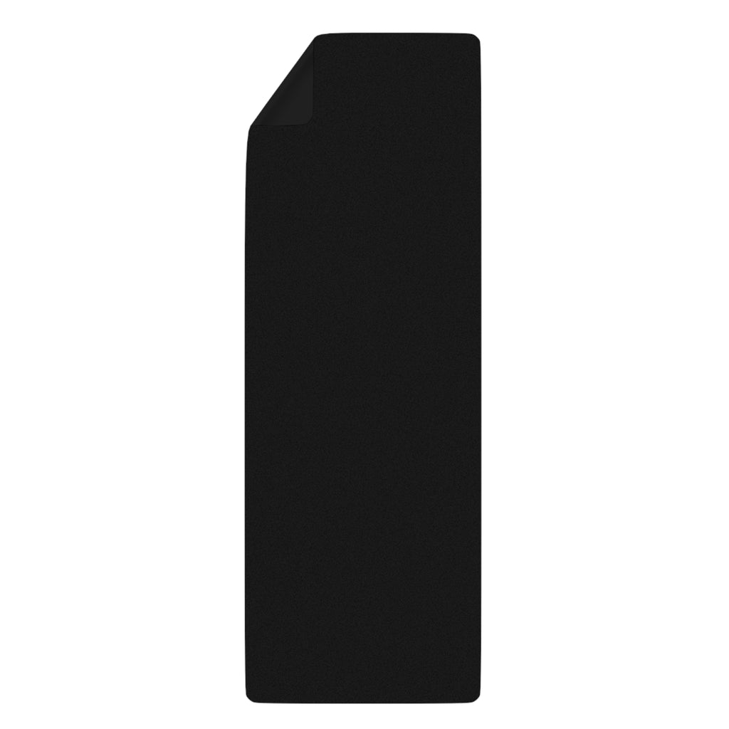 Rubber Yoga Mat — Bold Red 'Tuff Morn' Barbell Design for Strength Training & Yoga