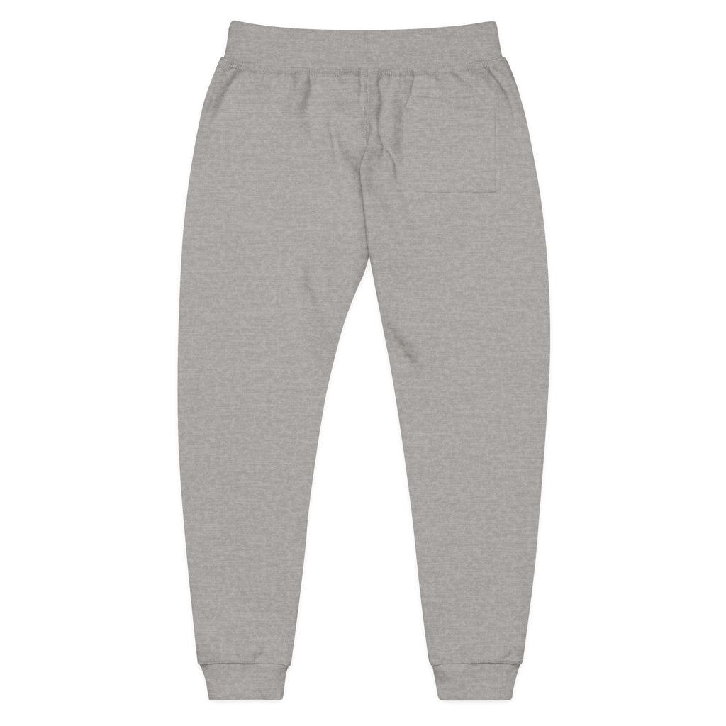 Embroidered 'Tuff Mode' Fleece Sweatpants — White Cozy Joggers