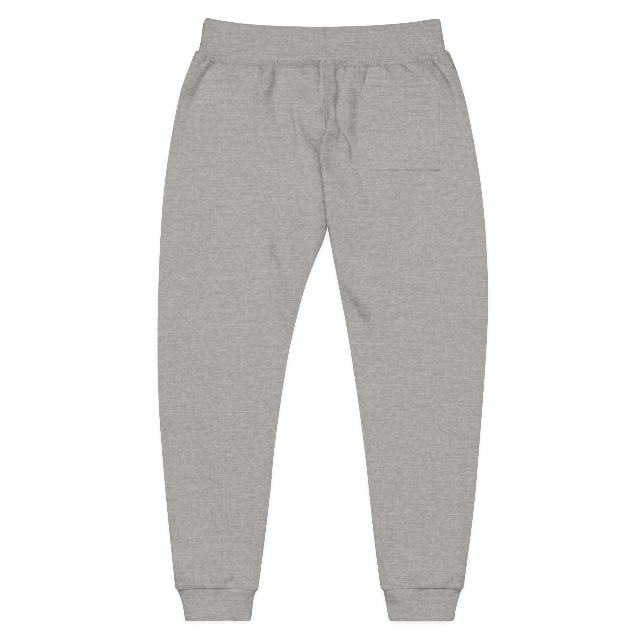 Embroidered 'Tuff Mode' Fleece Sweatpants — White Cozy Joggers