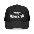 Tuff Mode Trucker Hat — Fitness Foam Mesh Cap with Barbell Graphic