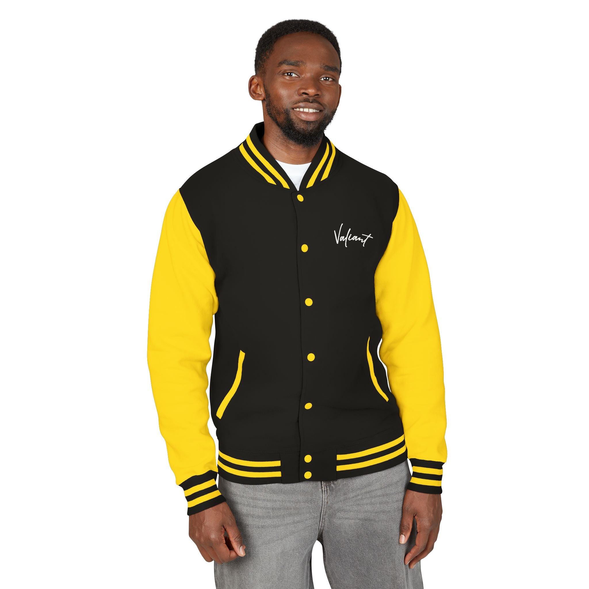 Letterman Jacket — Vintage American Flag Skateboard Design