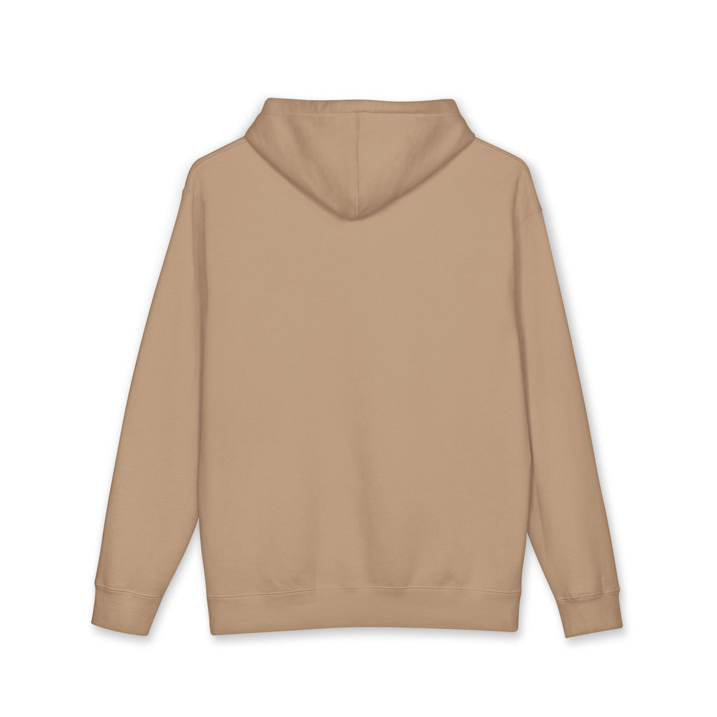 Valiant Script Hoodie — Minimalist Camel Pullover