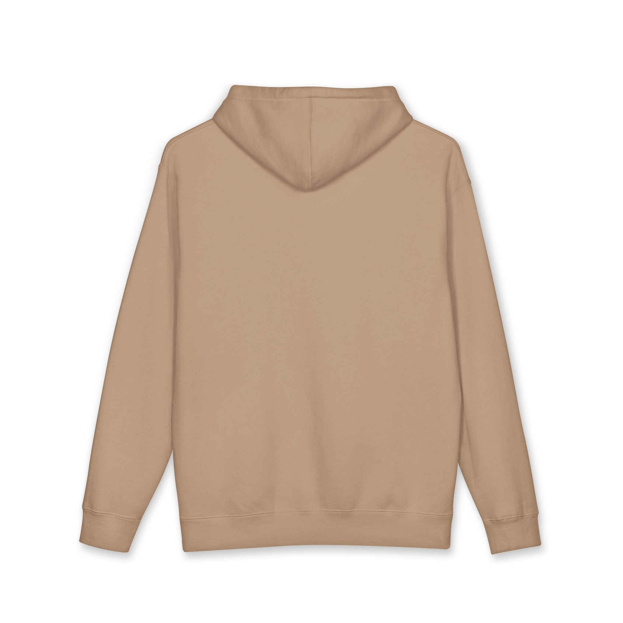 Valiant Script Hoodie — Minimalist Camel Pullover