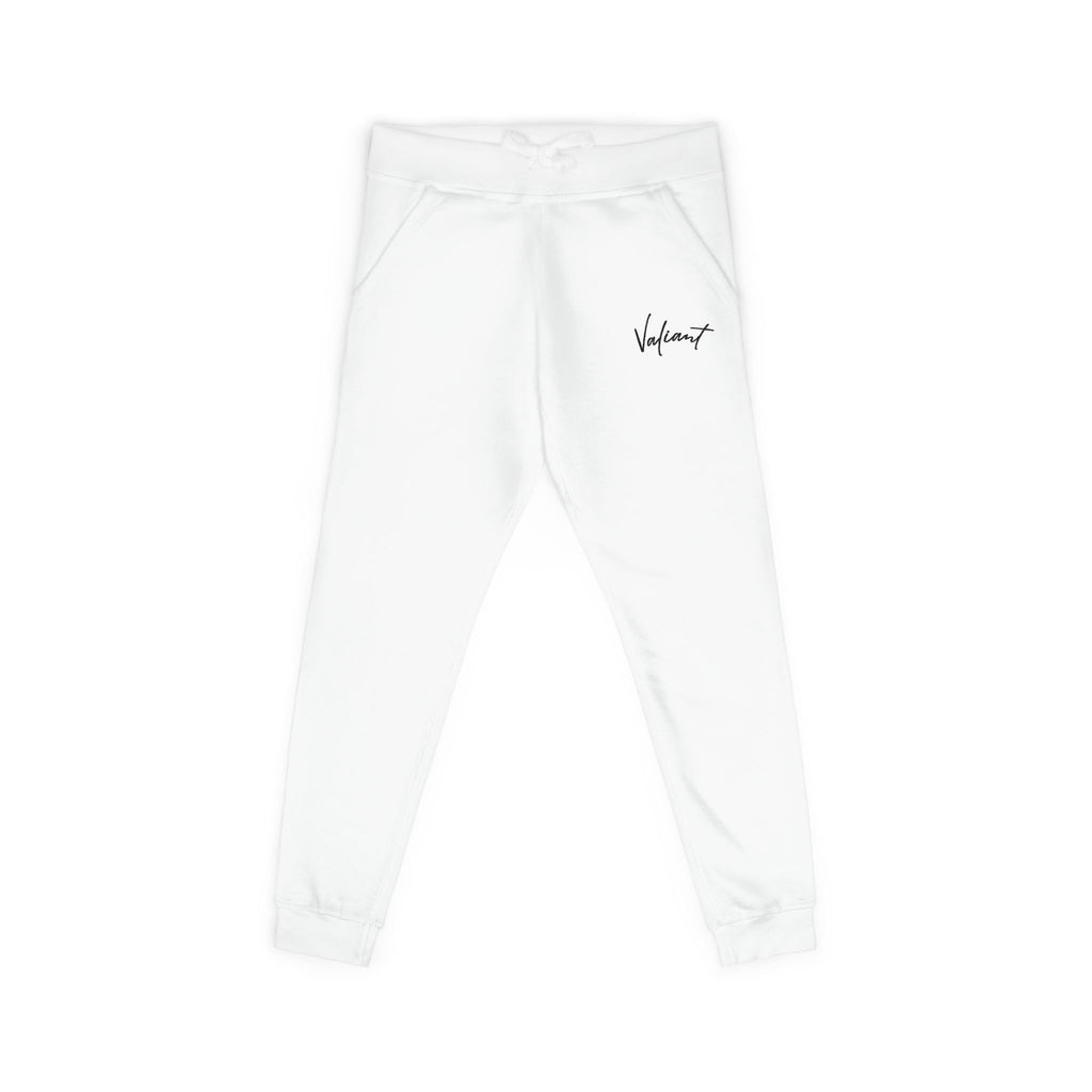 Valiant Embroidered Fleece Sweatpants — Cozy Casual Joggers
