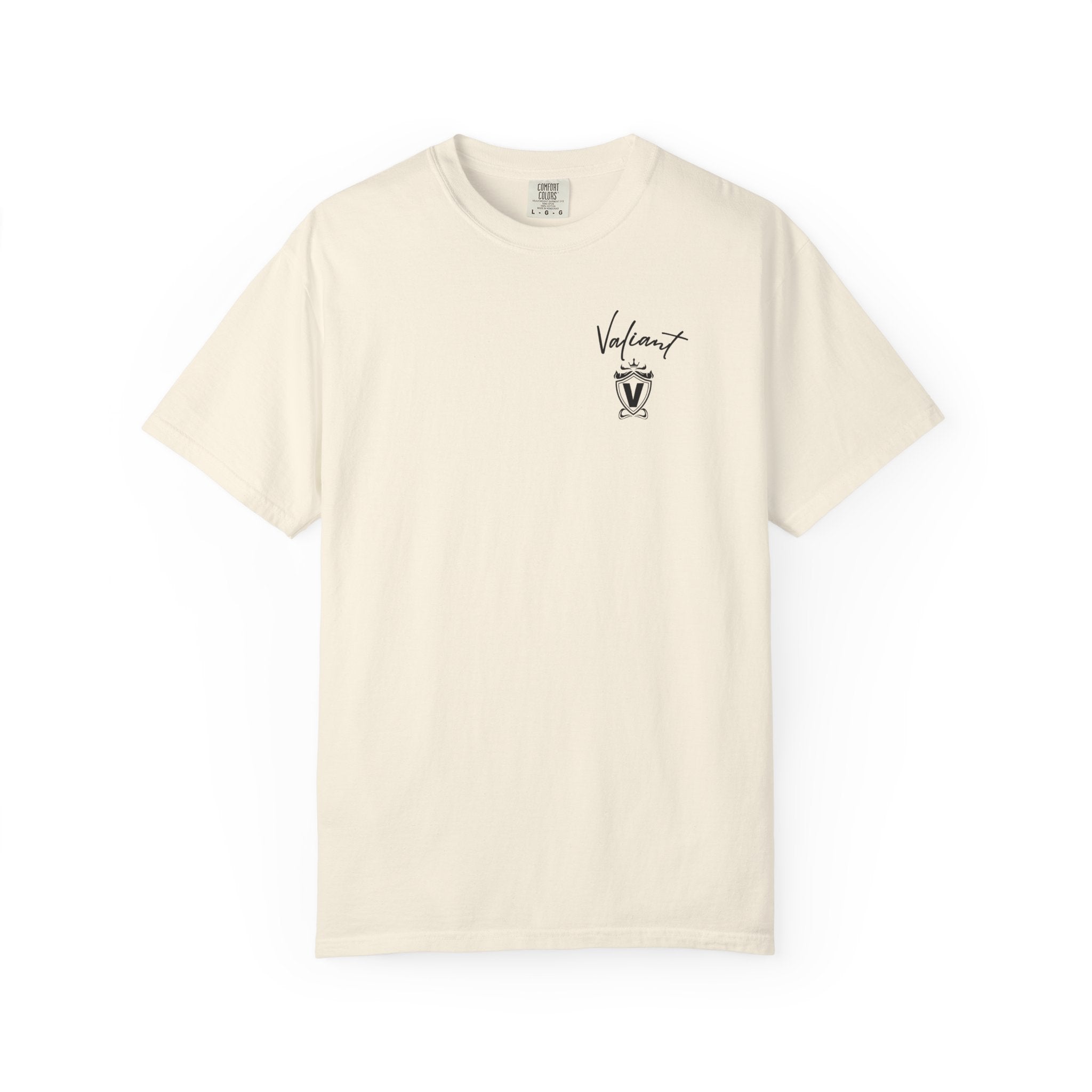 Vagrant Script Logo T-Shirt — Minimal Chest Print Cotton Tee