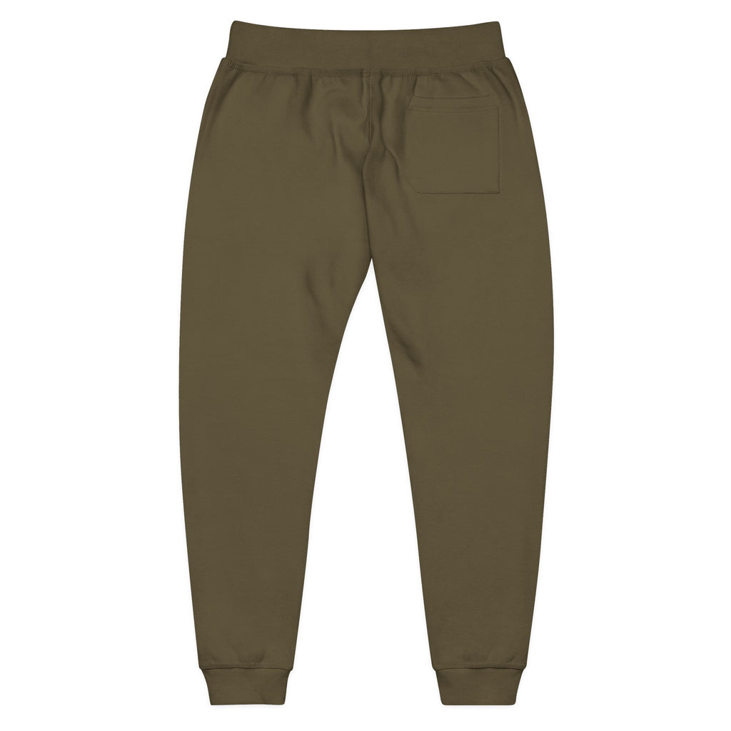 Embroidered 'Tuff Mode' Fleece Sweatpants — White Cozy Joggers