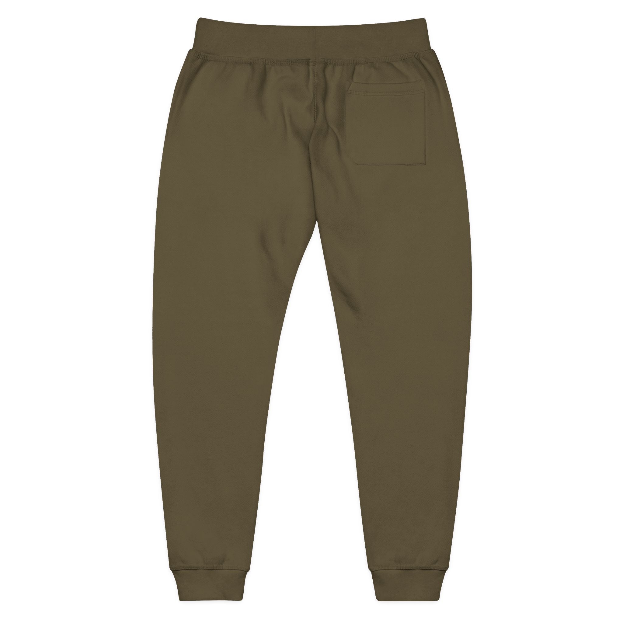 Embroidered 'Tuff Mode' Fleece Sweatpants — White Cozy Joggers