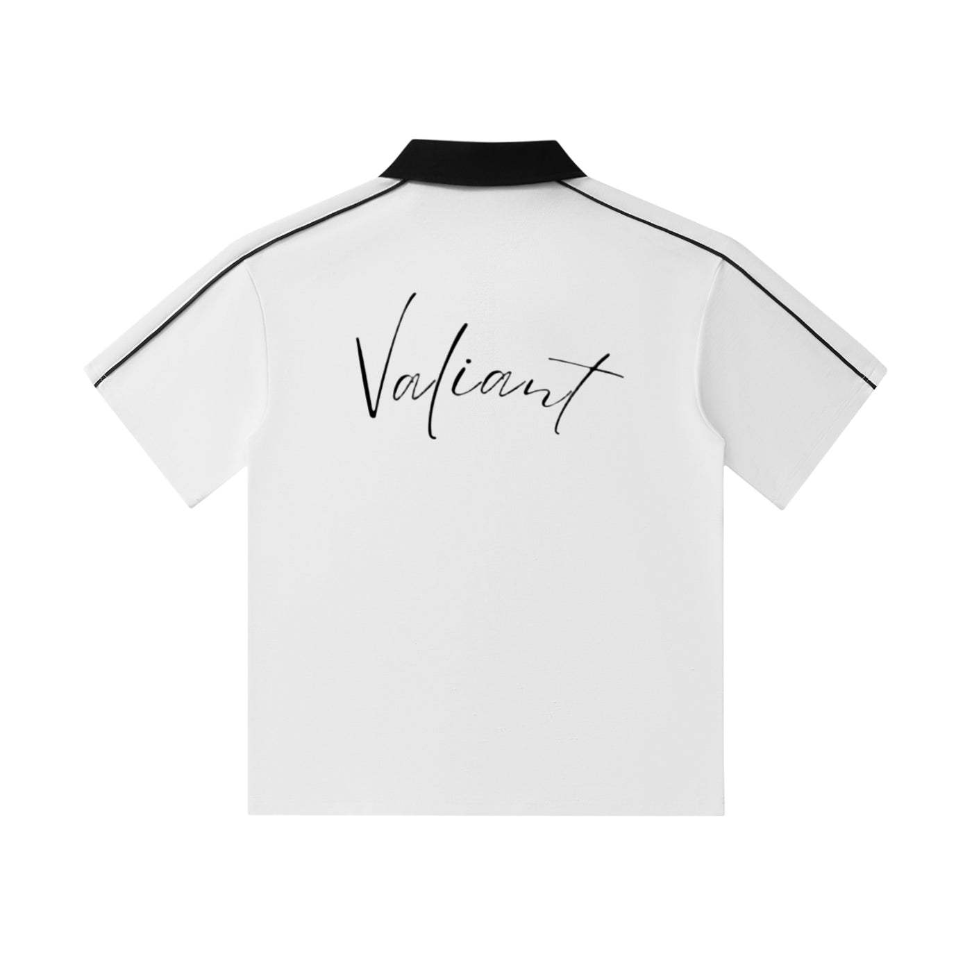Black Print Victory Polo
