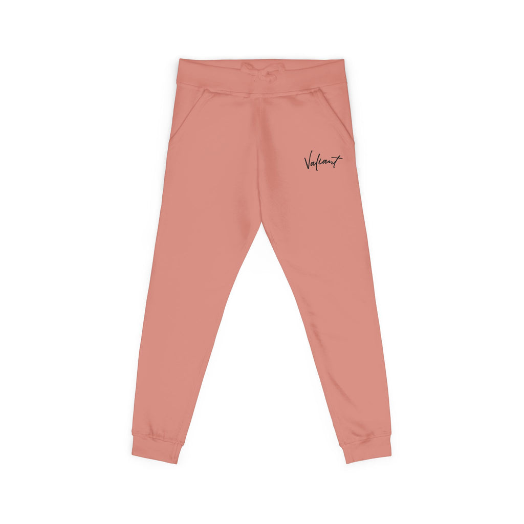 Valiant Embroidered Fleece Sweatpants — Cozy Casual Joggers