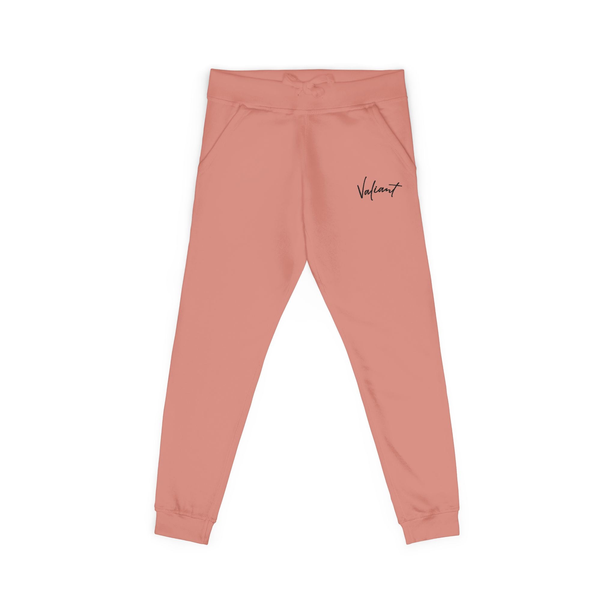Valiant Embroidered Fleece Sweatpants — Cozy Casual Joggers