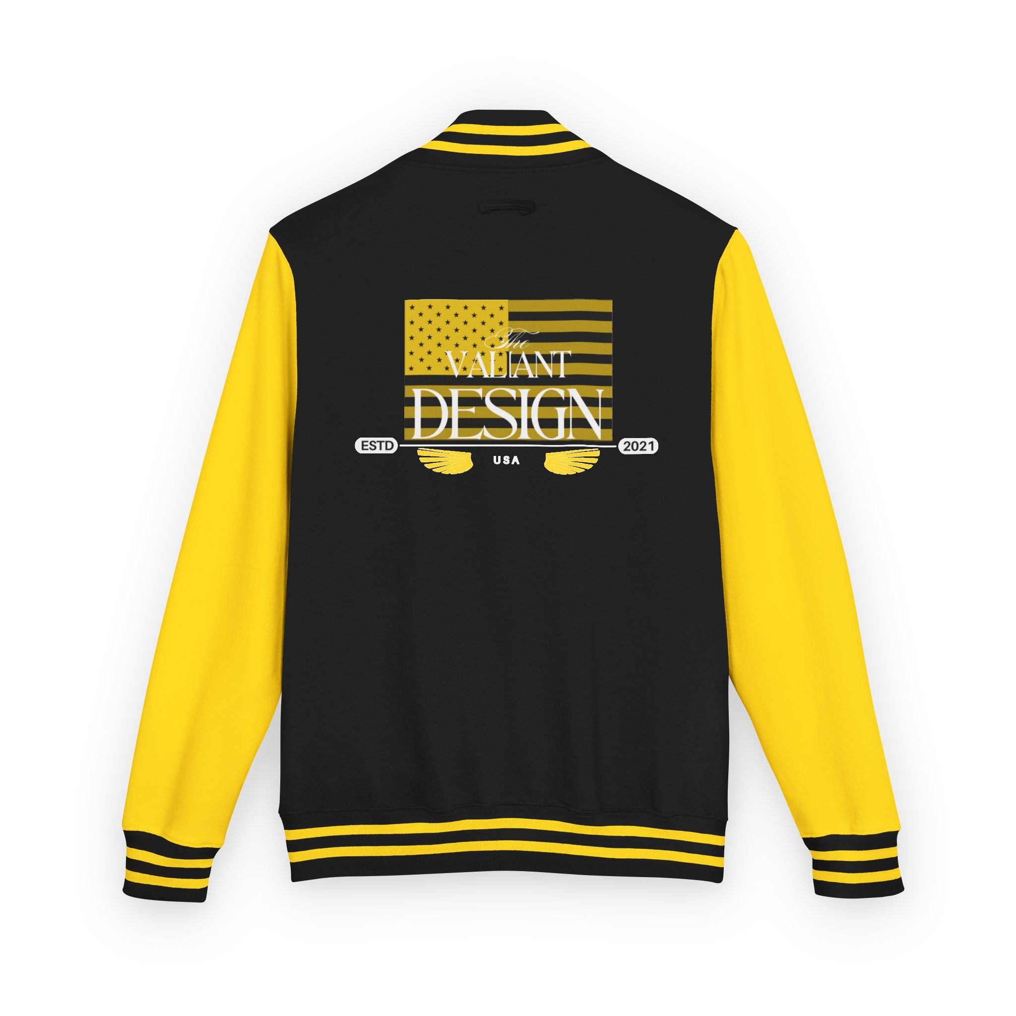 Letterman Jacket — Vintage American Flag Skateboard Design