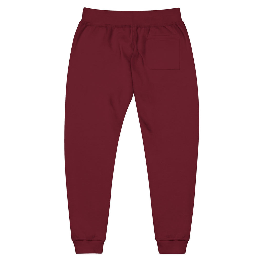 Embroidered 'Tuff Mode' Fleece Sweatpants — White Cozy Joggers