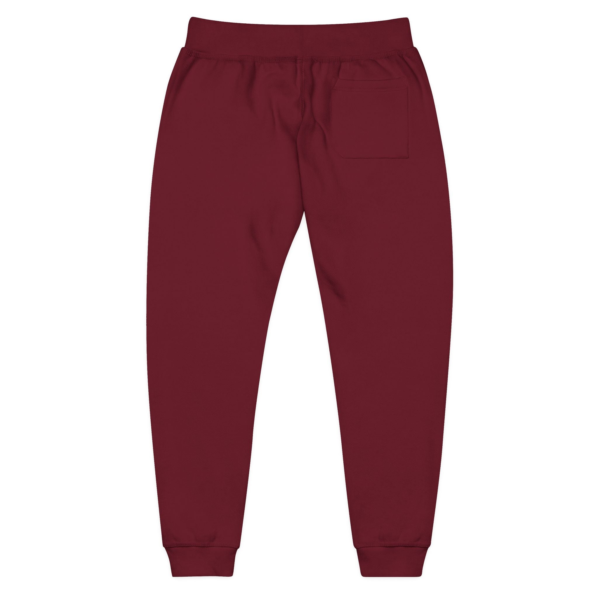Embroidered 'Tuff Mode' Fleece Sweatpants — White Cozy Joggers