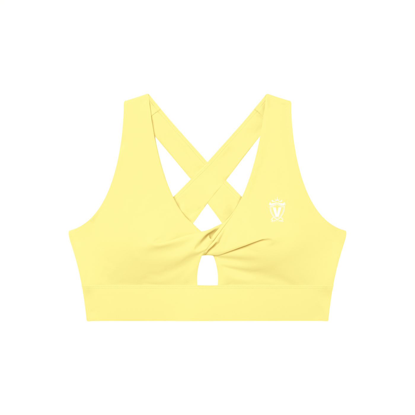 Women's Twist Front V-Neck Sports Bra