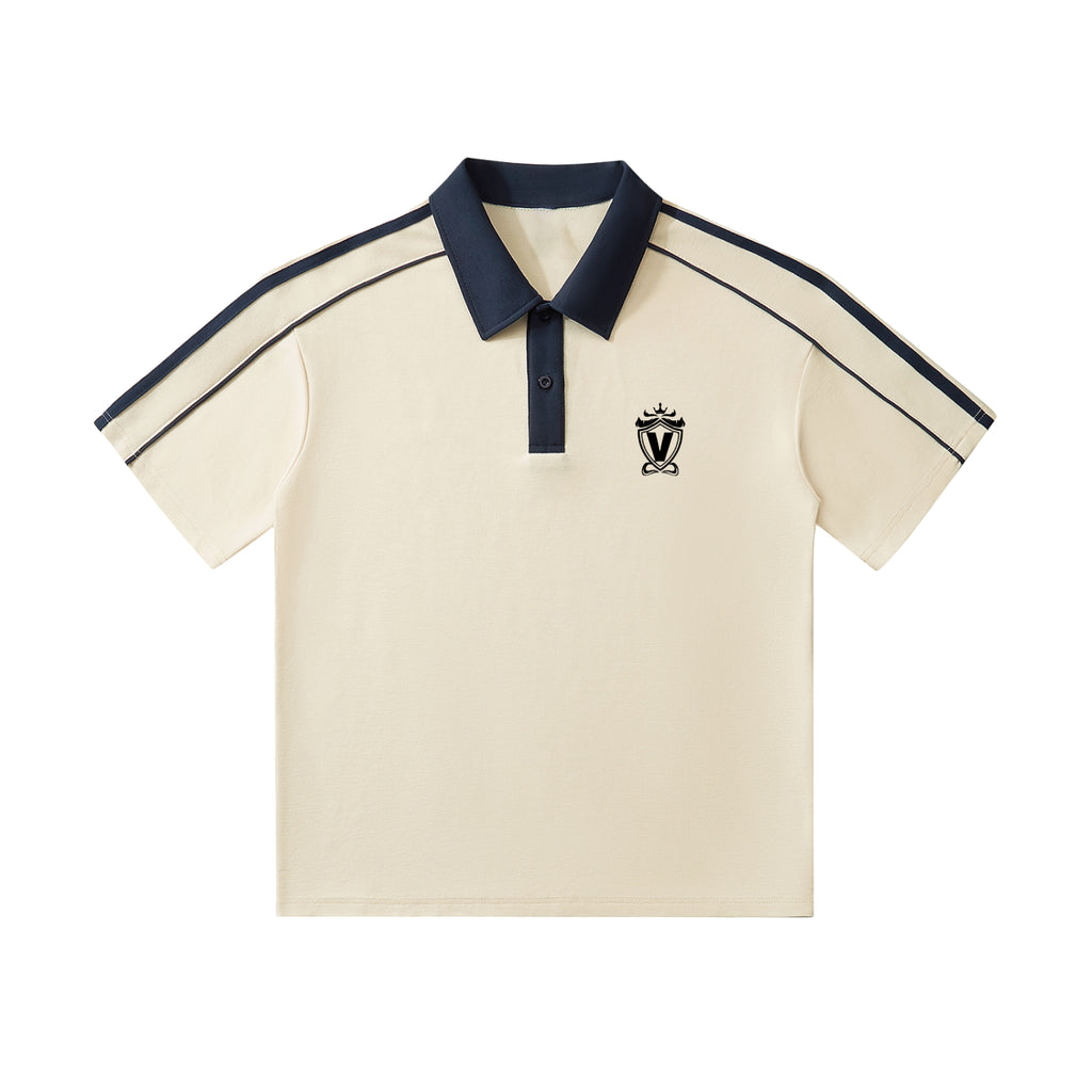 Black Print Victory Polo