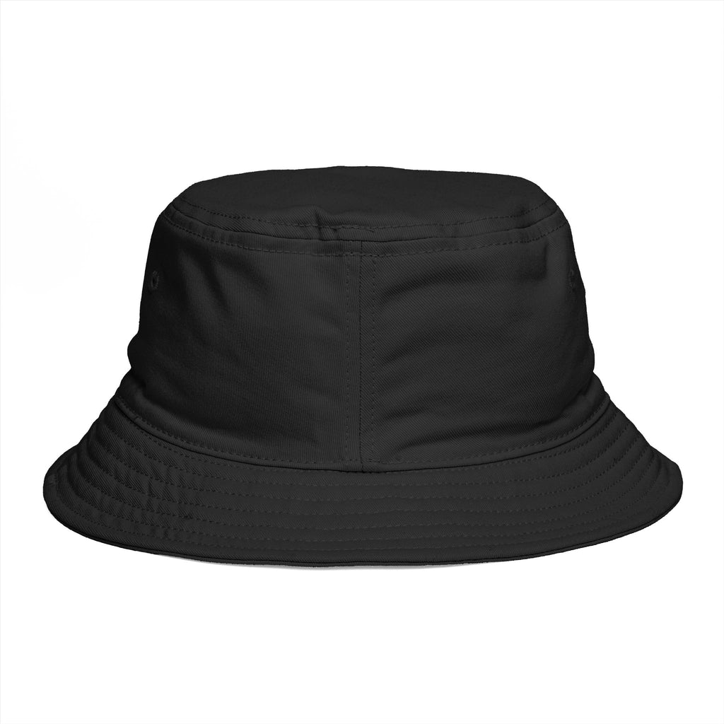 Valiant Script Bucket Hat — Black Casual Sun Hat with 'Valiant' Handwritten Logo