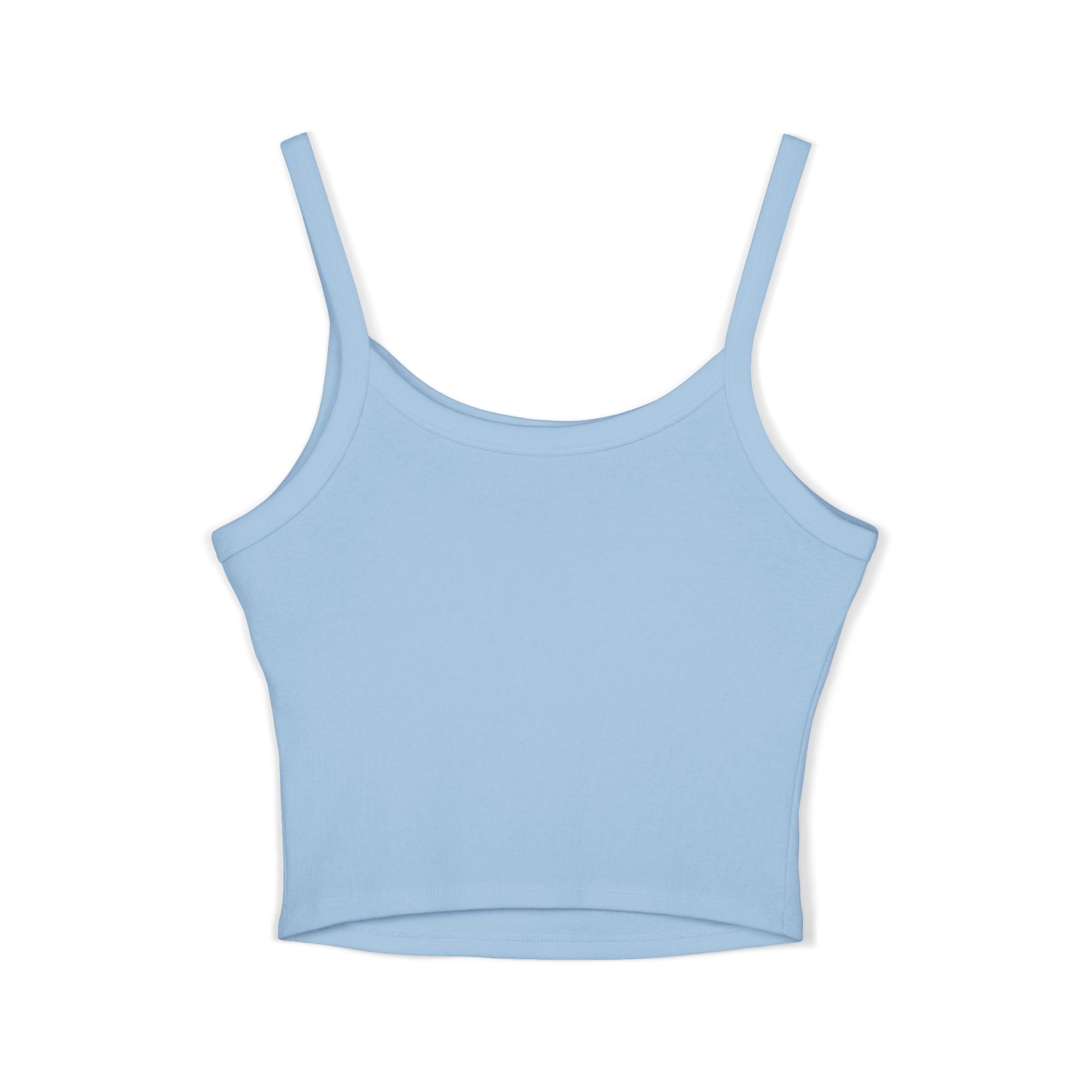 Valiant Script Spaghetti Strap Tank Top — Feminine Casual Crop