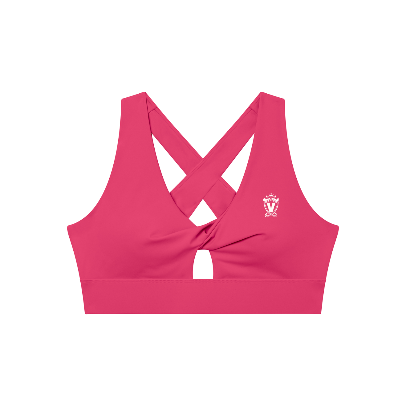 Women's Twist Front V-Neck Sports Bra