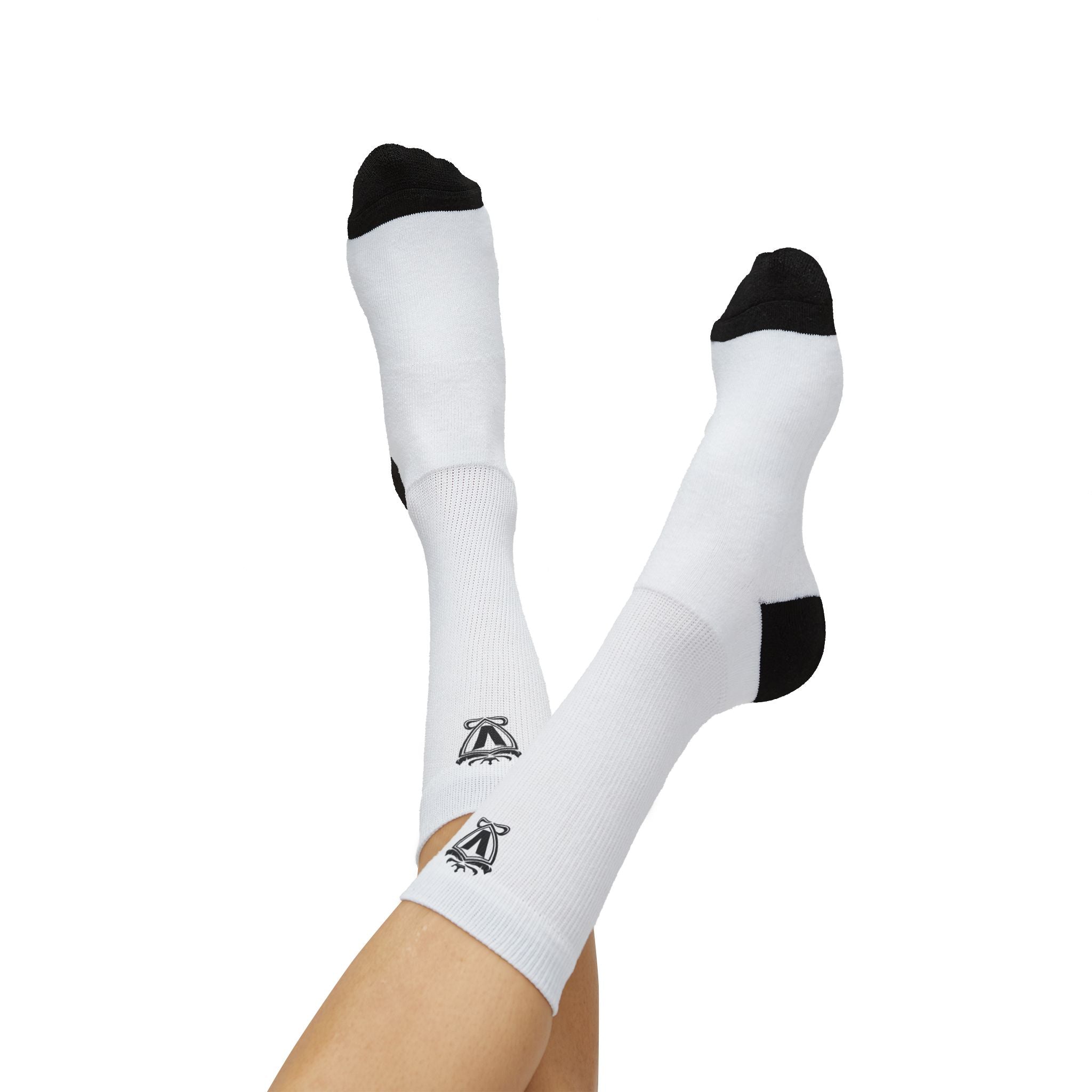 Graffiti 'TF?' Sublimation Crew Socks — Streetwear Graphic Socks