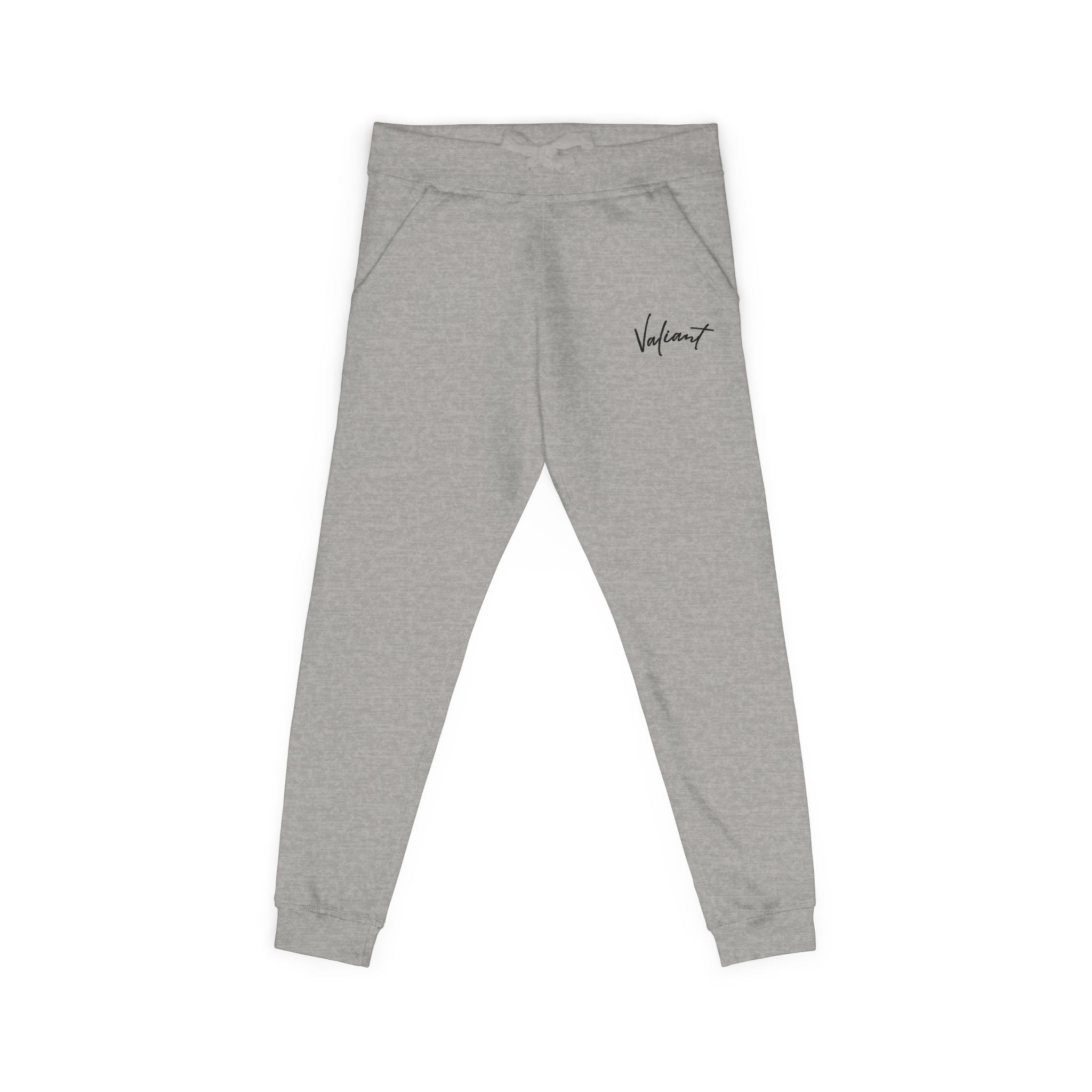 Valiant Embroidered Fleece Sweatpants — Cozy Casual Joggers