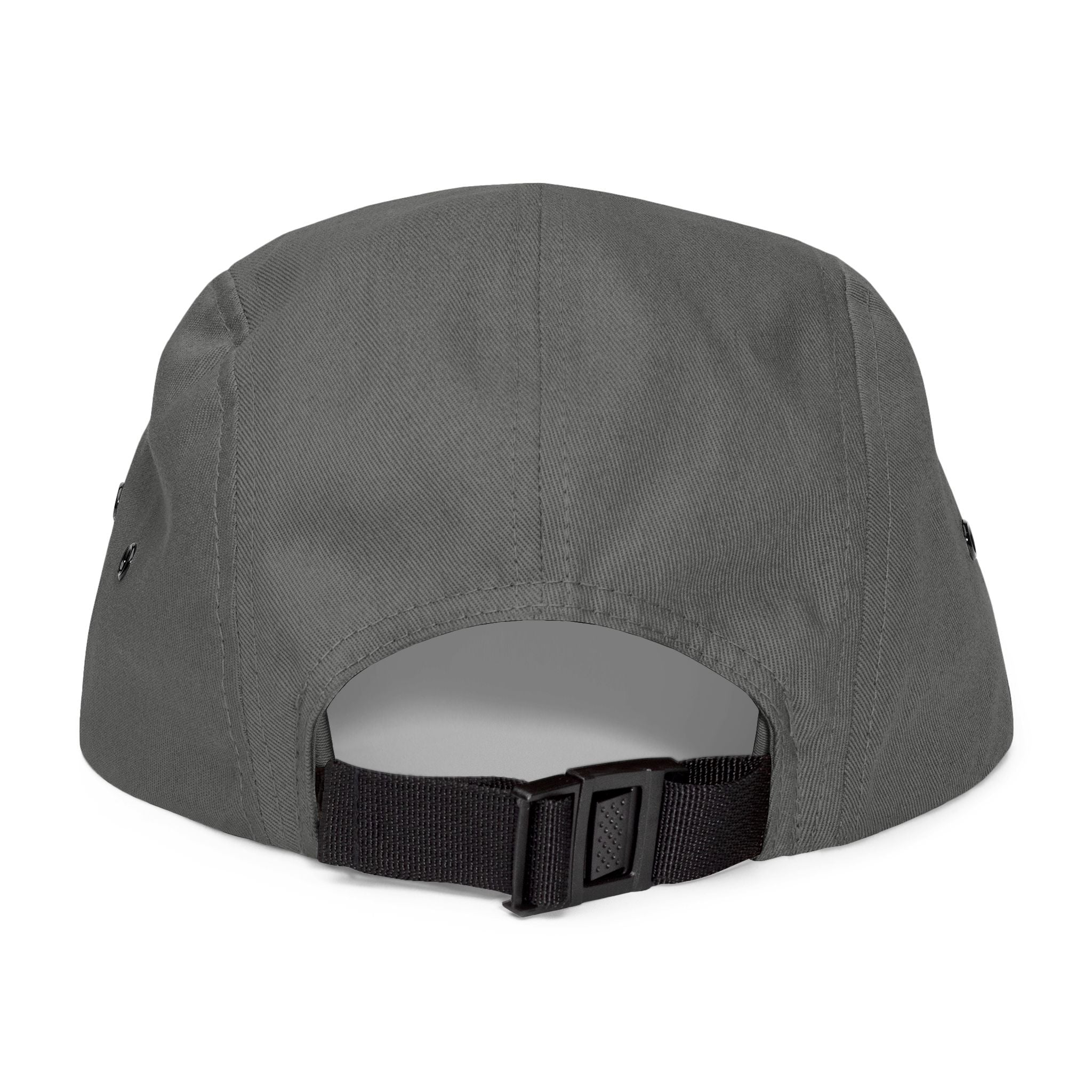 Valiant Embroidered 5-Panel Cap — Olive Casual Script Hat