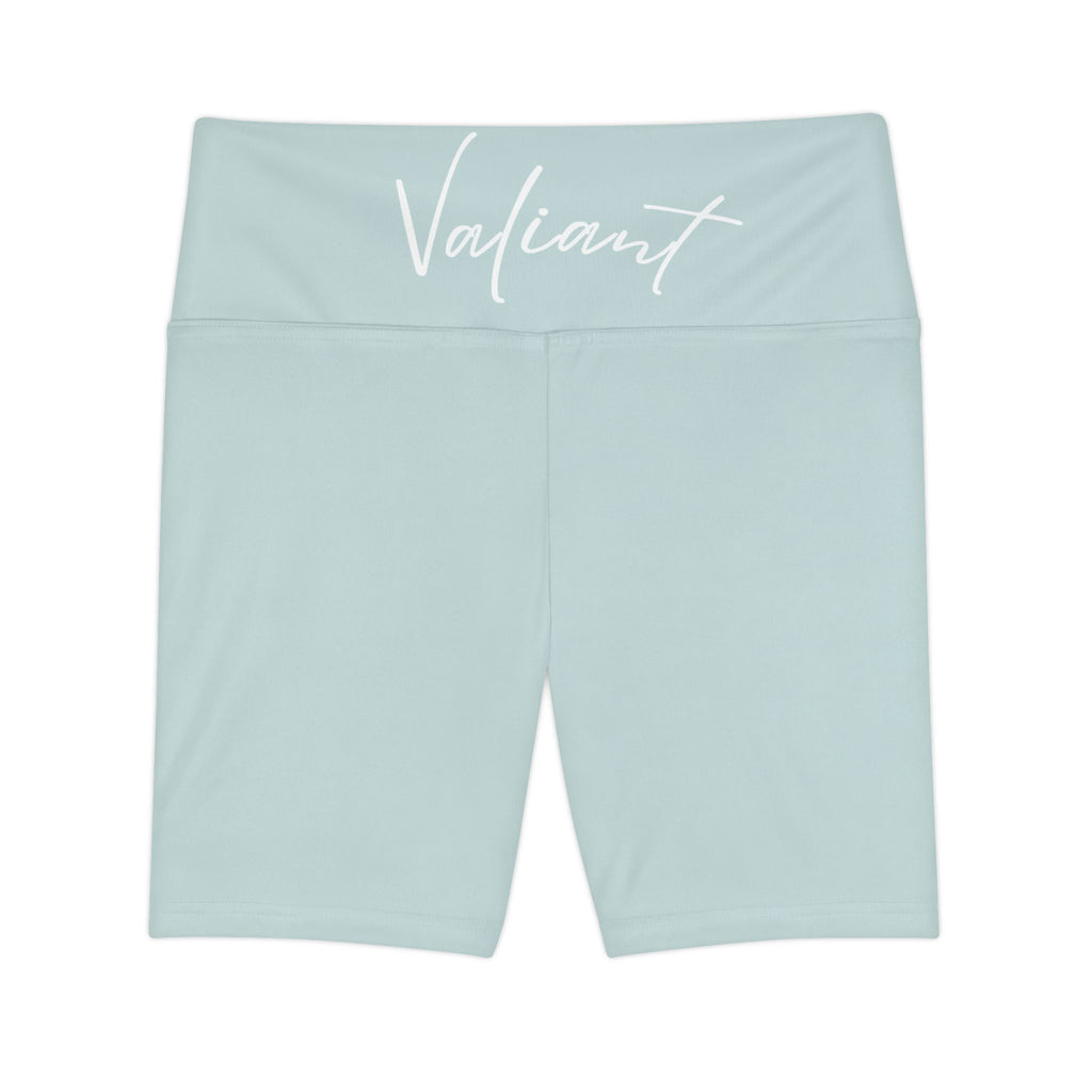 Valiant Women's Workout Shorts — High-Waist Athletic Biker Shorts