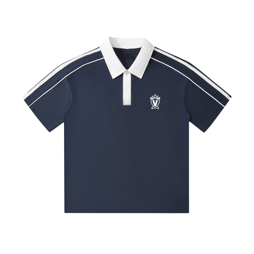 White Print Victory Polo