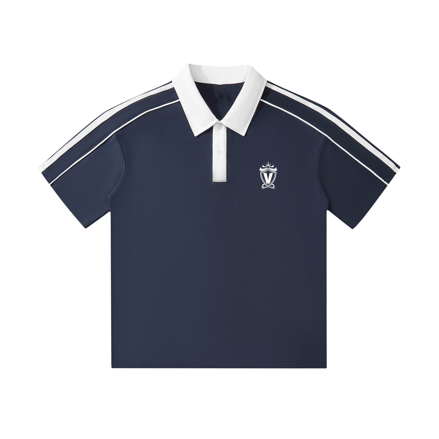White Print Victory Polo