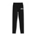 Women’s Luxe Leggings — Black High-Waist Yoga Leggings with Small White 'Tuff Mode' Graphic