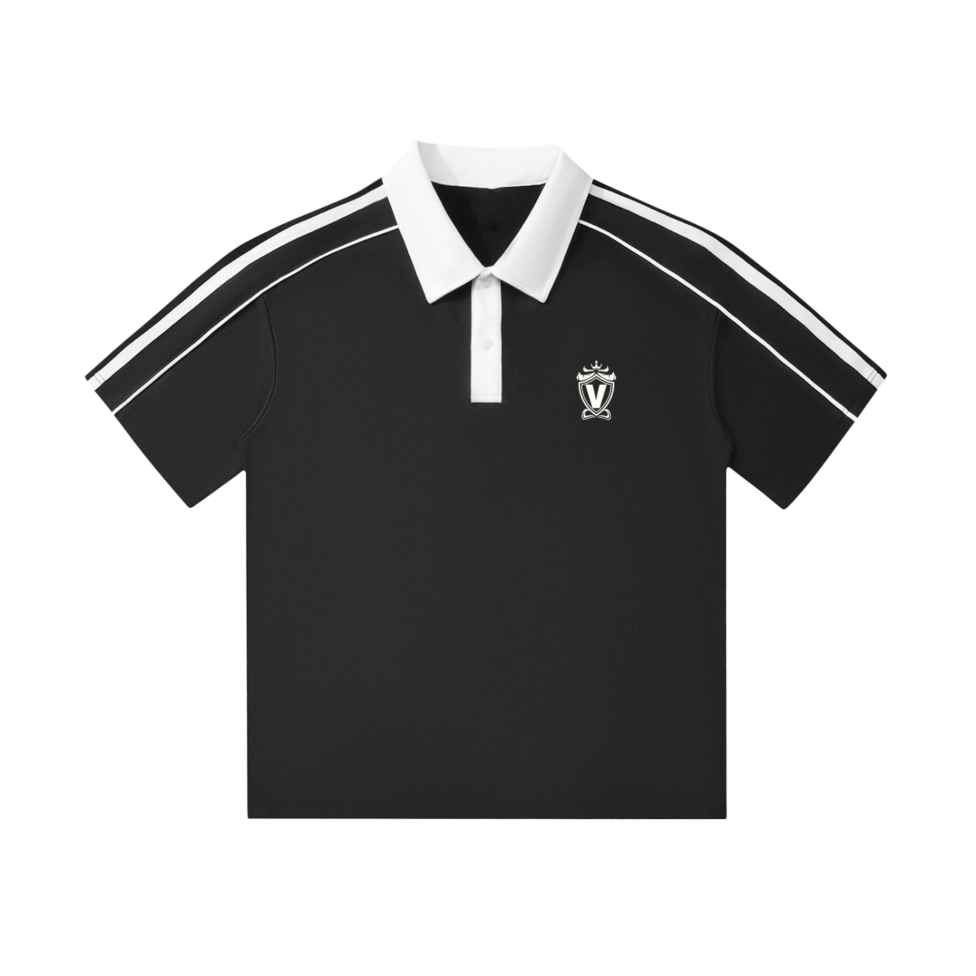 White Print Victory Polo