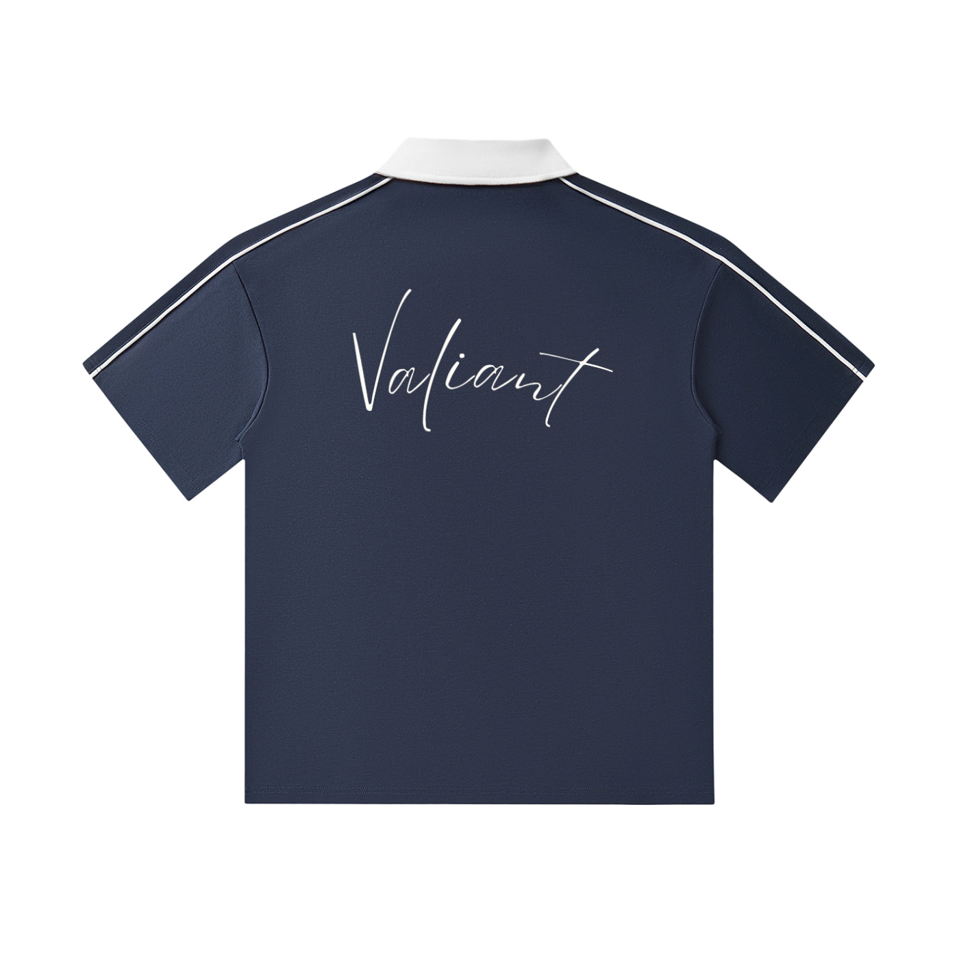 White Print Victory Polo
