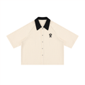 Unisex Color Block Boxy Short Sleeve Shirt