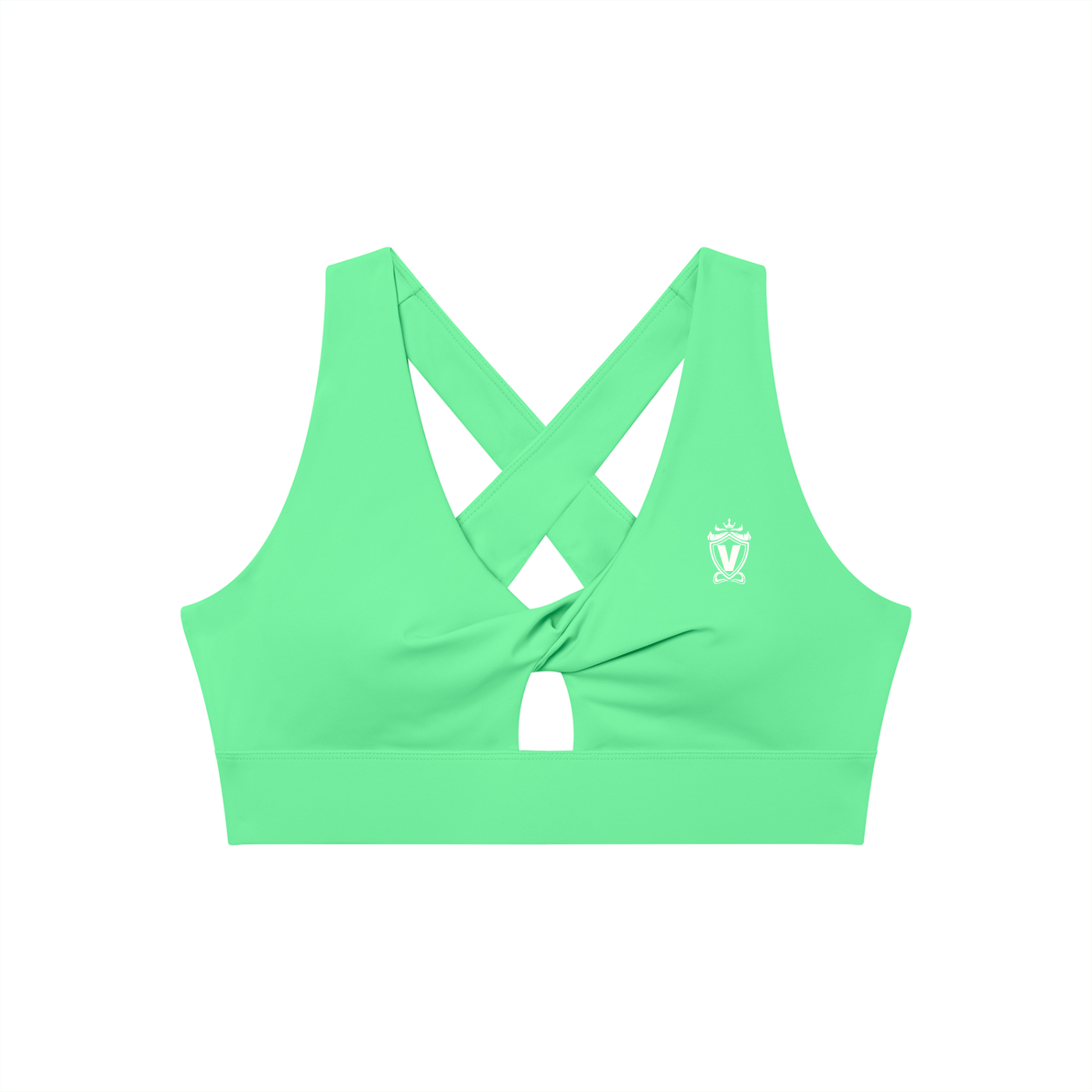 Women's Twist Front V-Neck Sports Bra